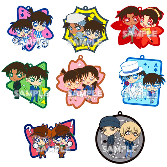Set of 8 Detective Conan Rubber Strap DUO [USED]