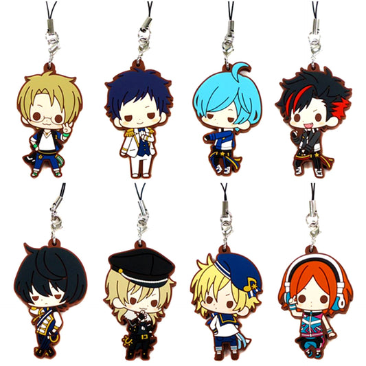 Set of 8 Ensemble Stars! Rubber Strap Collection Vol.3 Kotobukiya x Movic [USED]