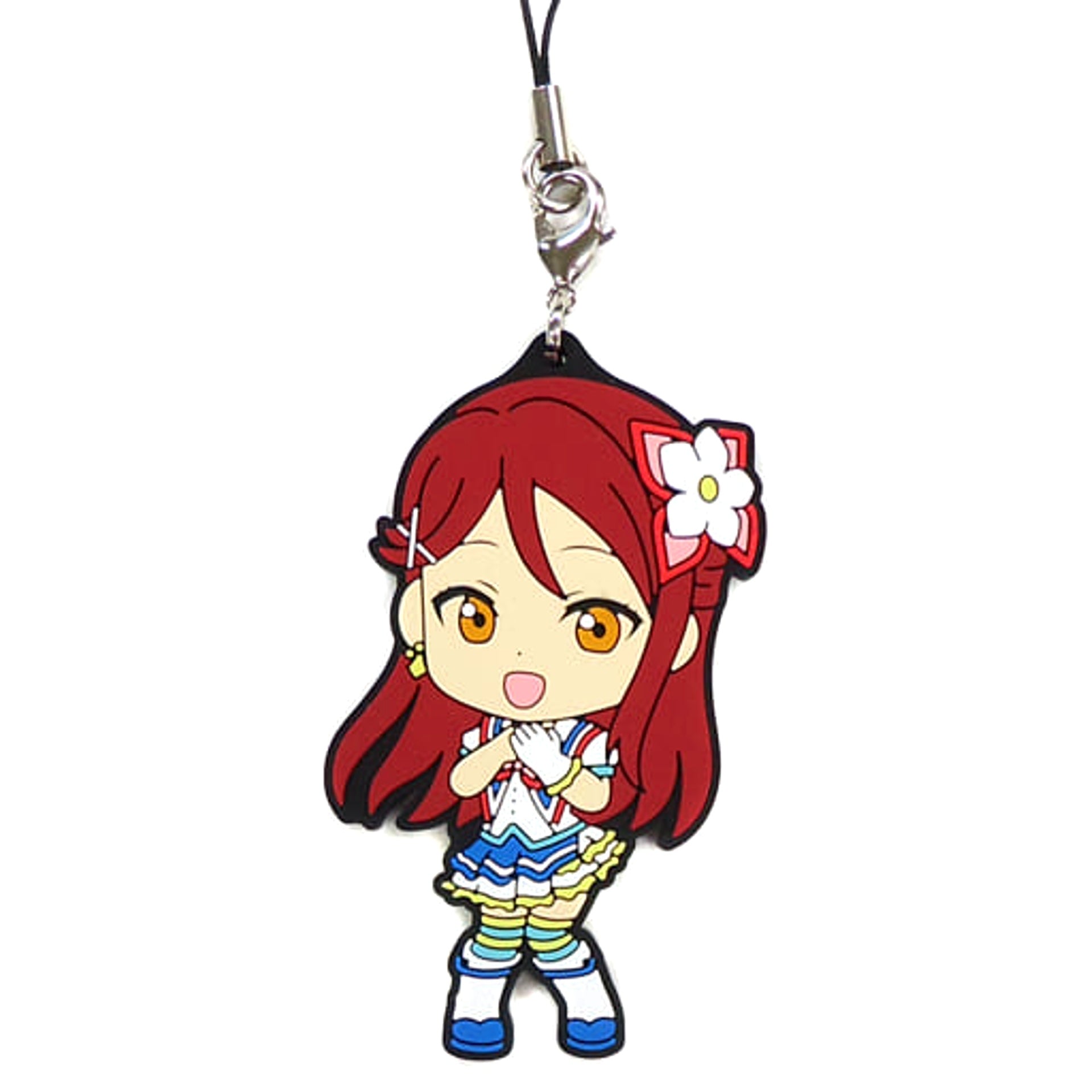 Love Live! Sunshine!! Riko Sakurauchi Aozora Jumping Heart Ver. Ichiban Kuji Rubber Charm Kyunchara Illustrations Prize E [USED]