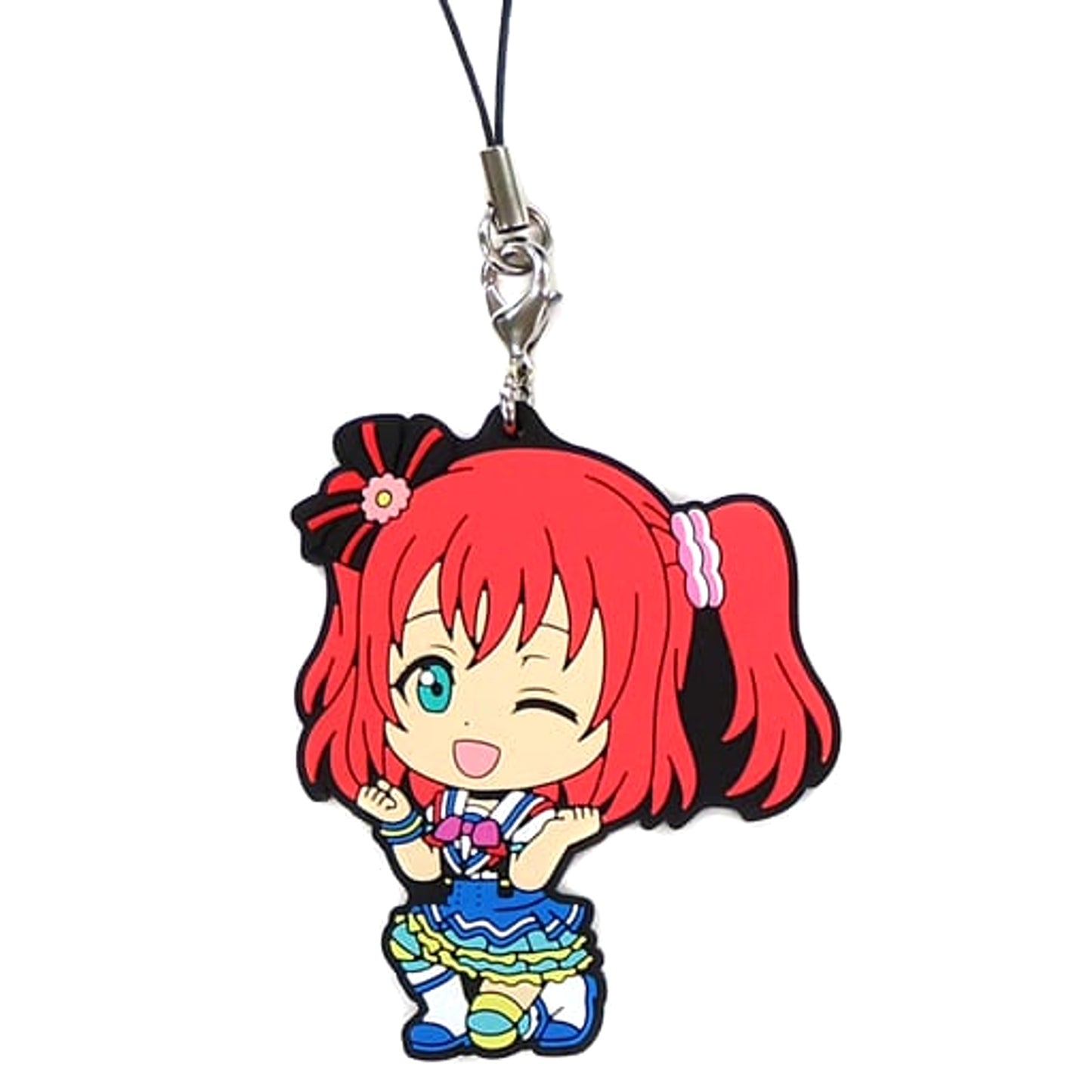 Love Live! Sunshine!! Ruby Kurosawa Aozora Jumping Heart Ver. Ichiban Kuji Rubber Charm Kyunchara Illustrations Prize E [USED]
