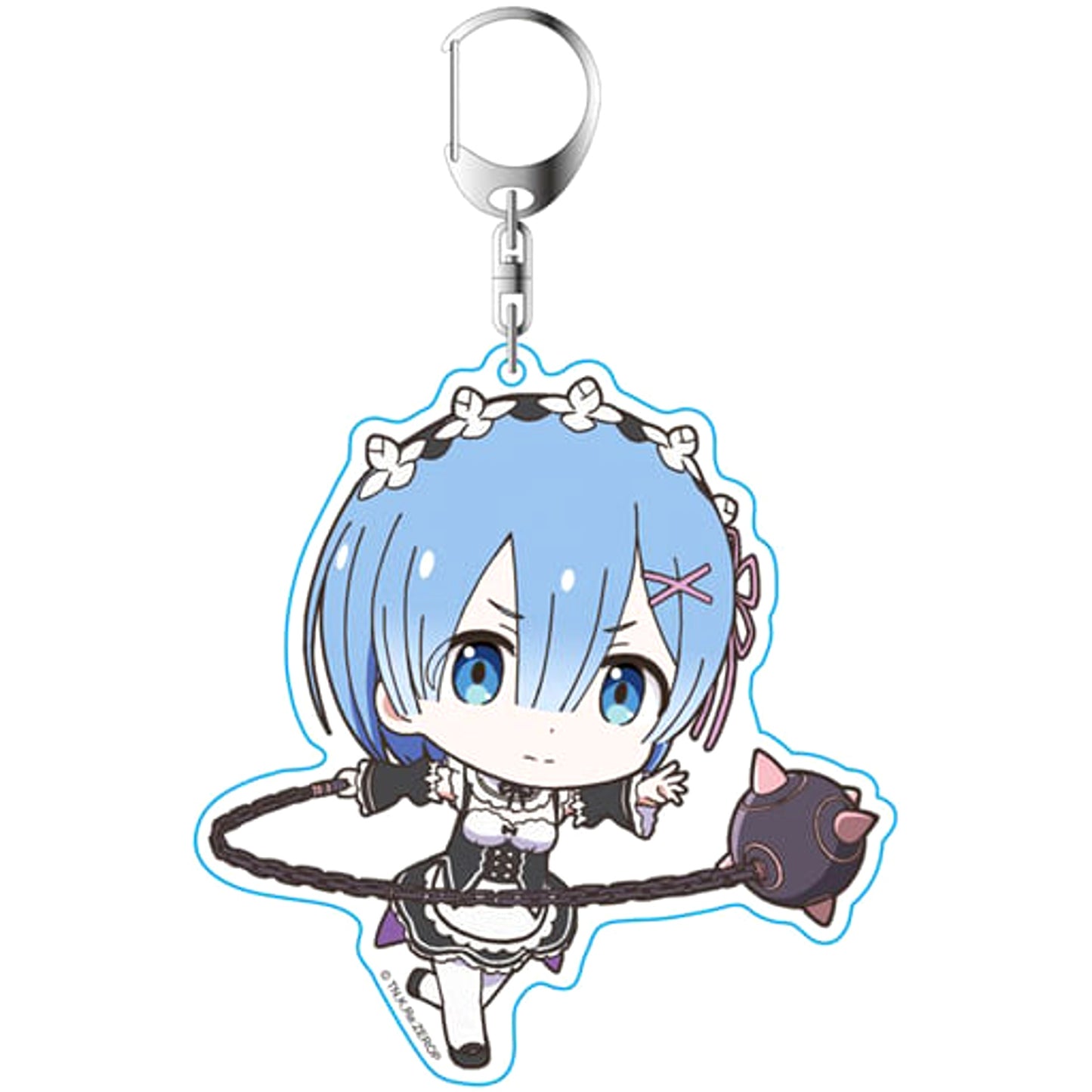 Re:ZERO -Starting Life in Another World- Rem Attack Petit Colle! Acrylic Keychain Keychains [USED]