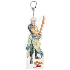 Gintama Gintoki Sakata Acrylic Keychain Big Dai Gintama Exhibition Tsuke ga Mawarumaeni Ketsu o Fuke Limited Keychains [USED]