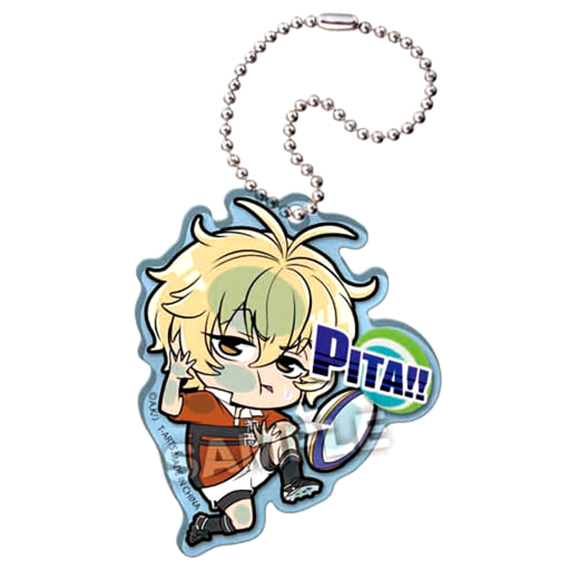 All Out!! Etsugo Oharano Pita! Deformed Acrylic Keychain Keychains [USED]