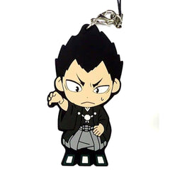 Haikyu!! Yutaro Kindaichi Ichiban Kuji Haikyu Shinen!! Ore ni Fuku Motte Koooi!!! 1st Grade Rubber Strap Kyunchara Illustrations Prize G Keychains [USED]