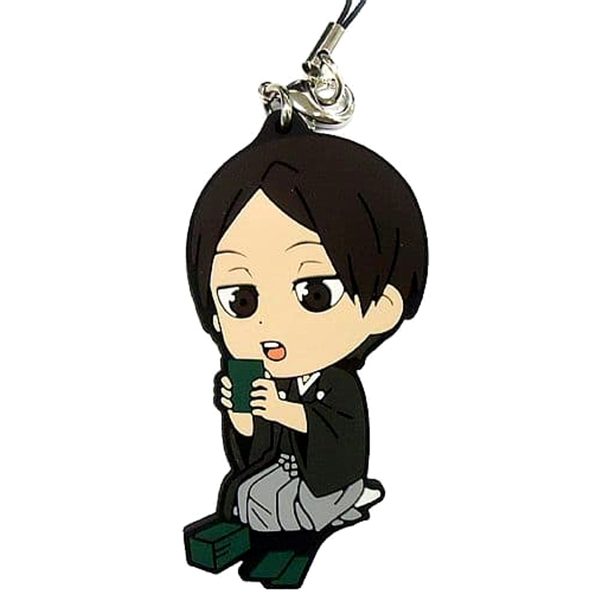 Haikyu!! Akira Kunimi Ichiban Kuji Haikyu Shinen!! Ore ni Fuku Motte Koooi!!! 1st Grade Rubber Strap Kyunchara Illustrations Prize G Keychains [USED]