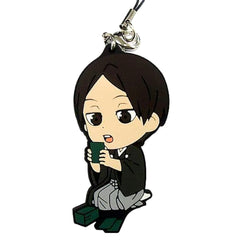 Haikyu!! Akira Kunimi Ichiban Kuji Haikyu Shinen!! Ore ni Fuku Motte Koooi!!! 1st Grade Rubber Strap Kyunchara Illustrations Prize G Keychains [USED]