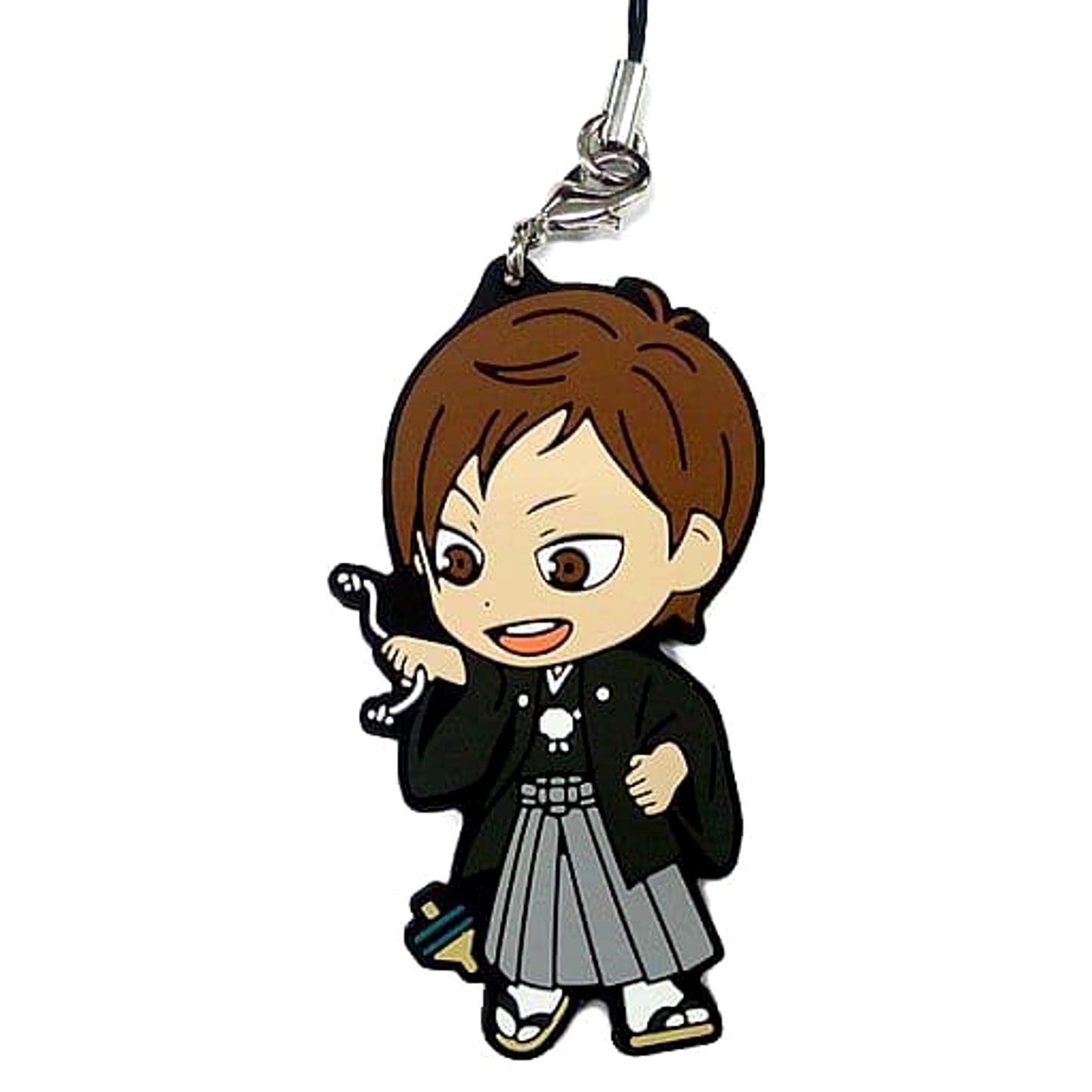 Haikyu!! Kenji Futakuchi Ichiban Kuji Haikyu Shinen!! Ore ni Fuku Motte Koooi!!! 2nd Grade Rubber Strap Kyunchara Illustrations Prize H Keychains [USED]