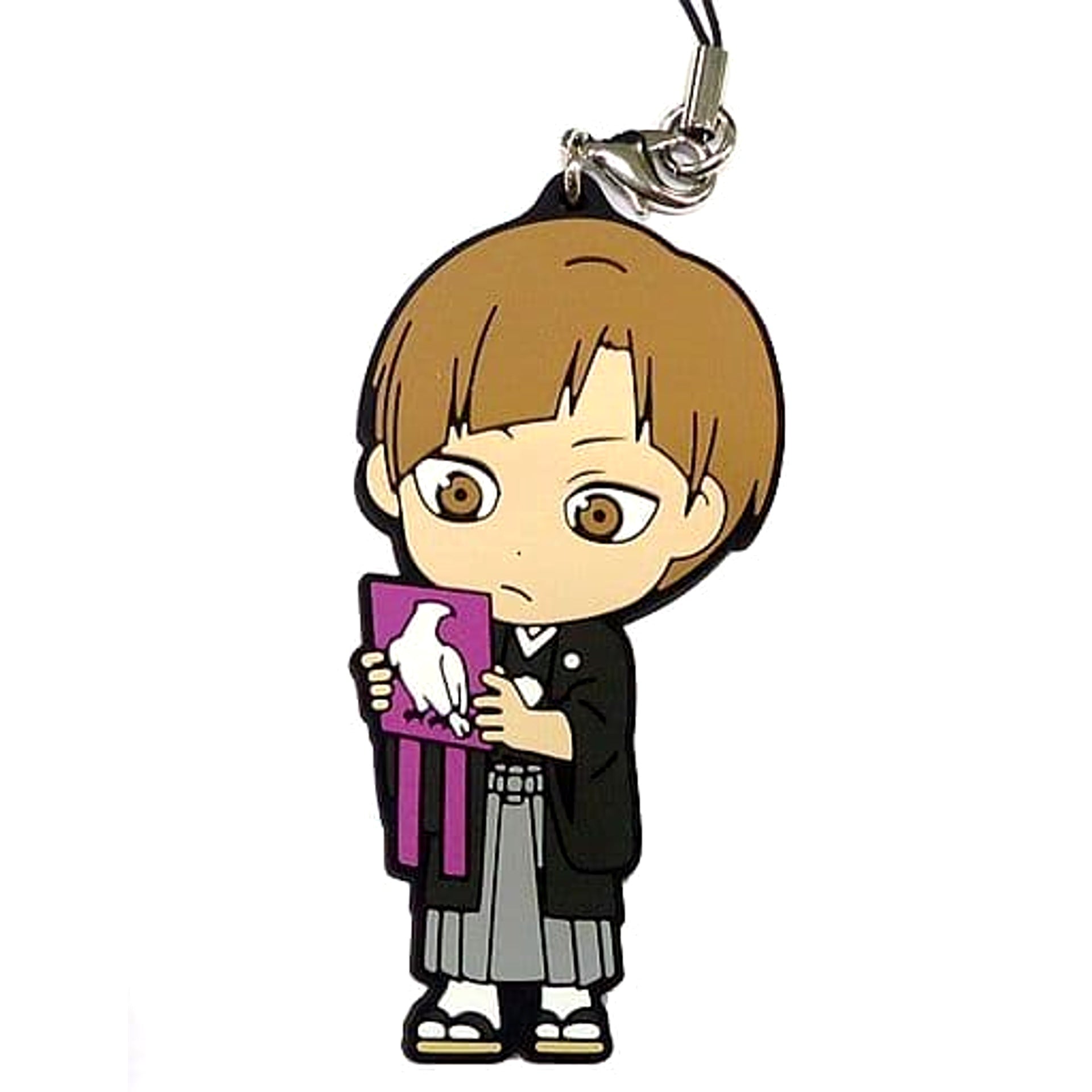 Haikyu!! Kenjiro Shirabu Ichiban Kuji Haikyu Shinen!! Ore ni Fuku Motte Koooi!!! 2nd Grade Rubber Strap Kyunchara Illustrations Prize H Keychains [USED]