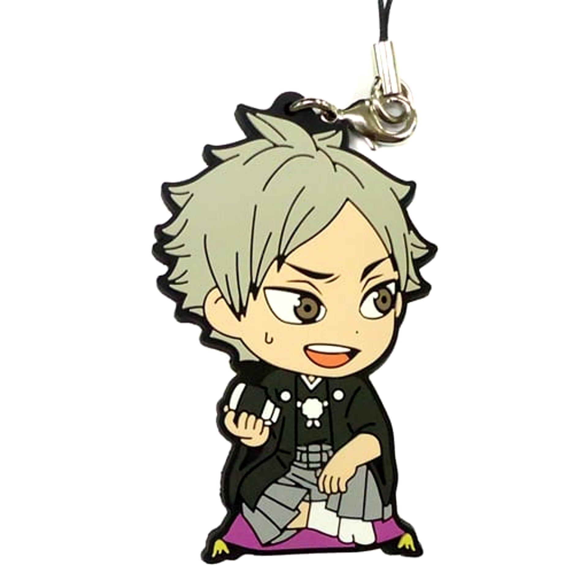 Haikyu!! Eita Semi Ichiban Kuji Haikyu Shinen!! Ore ni Fuku Motte Koooi!!! 3rd Grade Rubber Strap Kyunchara Illustrations Prize I Keychains [USED]