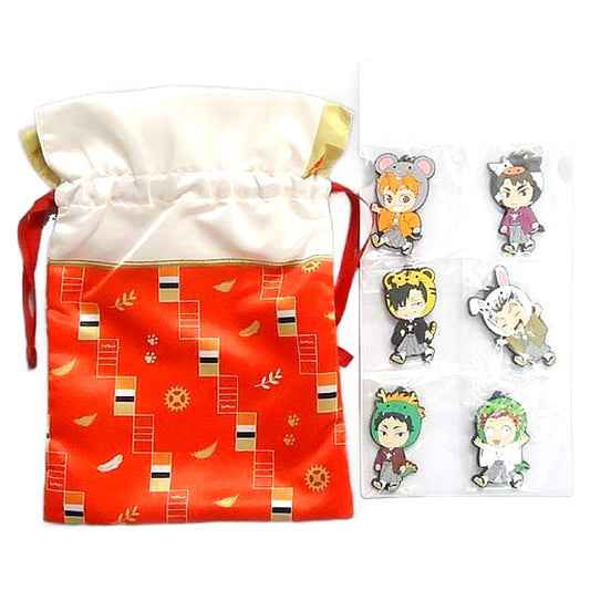 Shoyo Hinata, etc. Haikyu!! Ichiban Kuji Haikyu Shinen!! Ore ni Fuku Motte Koooi!!! Special Fortune Bag A Ver. Kyun Chara Illustrations Last One Prize Key Chain [USED]