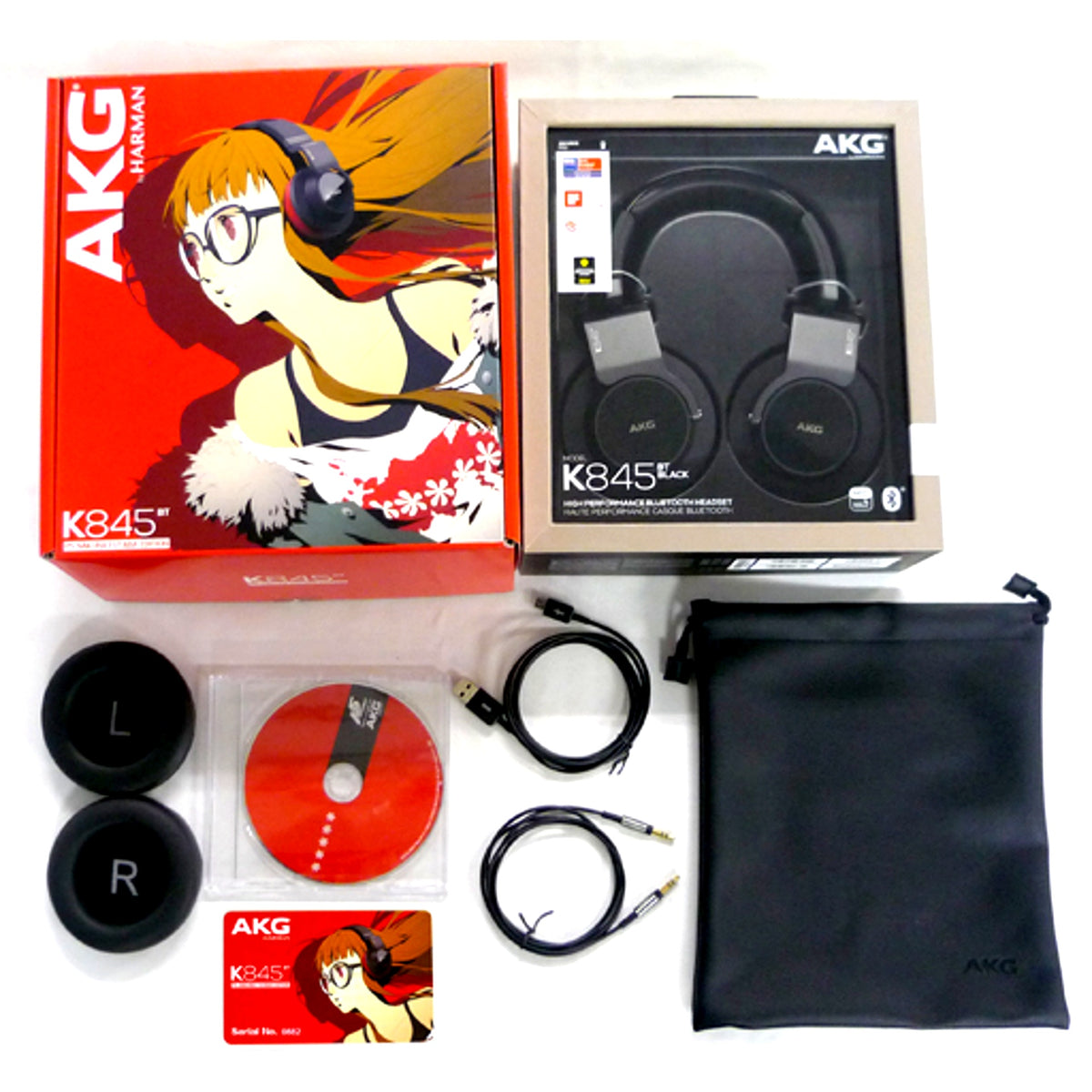 Futaba Sakura Wireless Headphone AKG K845BT P5 SAKURA FUTABA EDITION Persona 5 Atlus D Shop Ltd [USED]