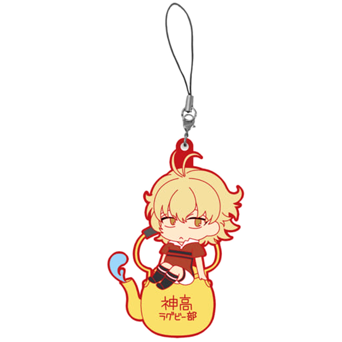 All Out!! Etsugo Oharano Charide Rubber Charm Keychains [USED]