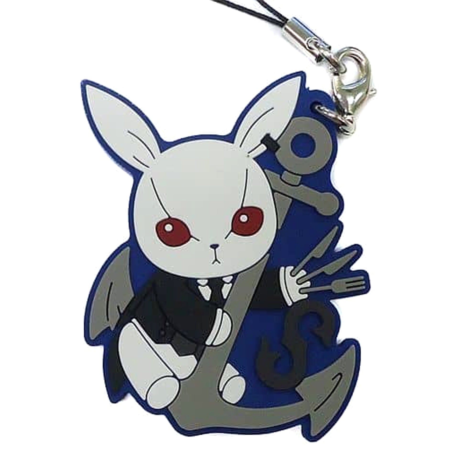 Black Butler: Book of the Atlantic Rabbit Sebastian Ichiban Kuji Rubber Charm Prize G [USED]