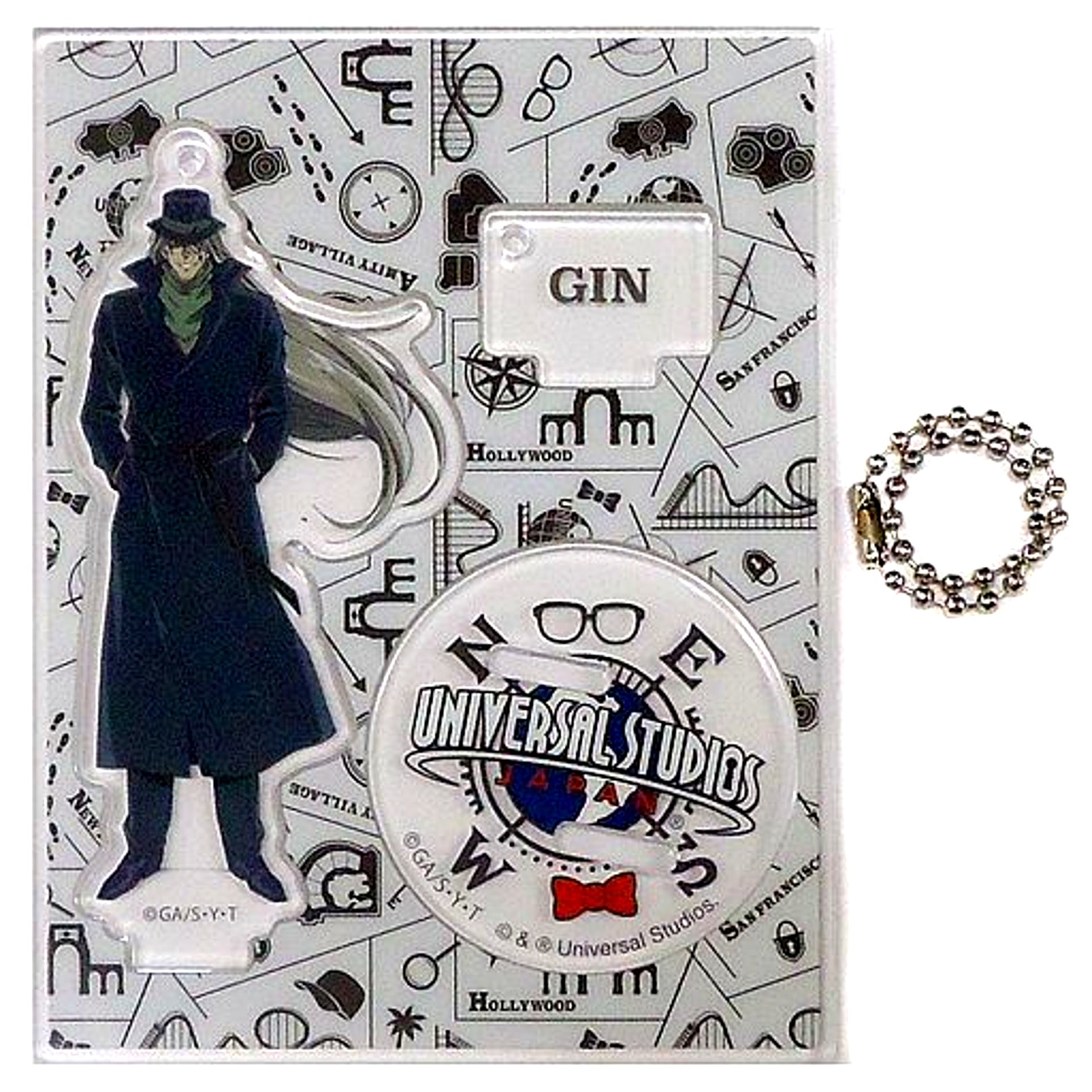 Gin Detective Conan The Escape Prologue of Blame Collection Keychain Universal Studios Japan Limited [USED]