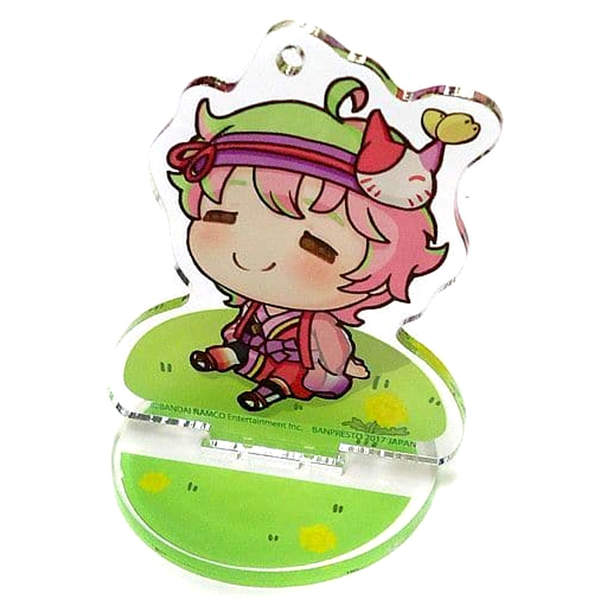 THE IDOLM@STER SideM Kirio Nekoyanagi Ichiban Kuji Memorial Acrylic Stand with Keychain Nimoji Series Poya Prize C [USED]