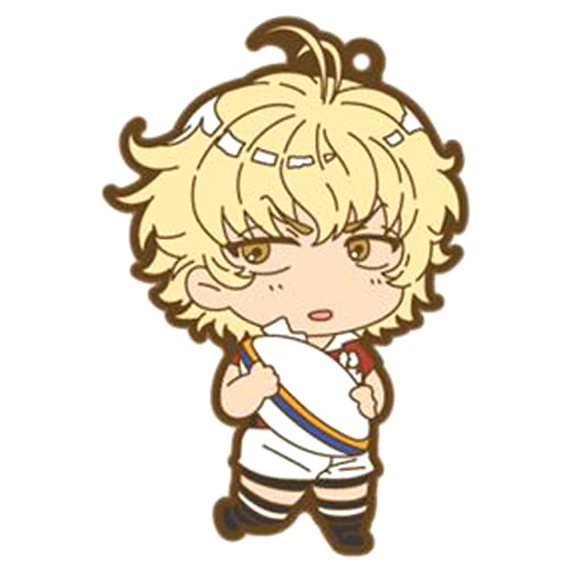 All Out!! Etsugo Oharano Rubber Charm Keychains [USED]