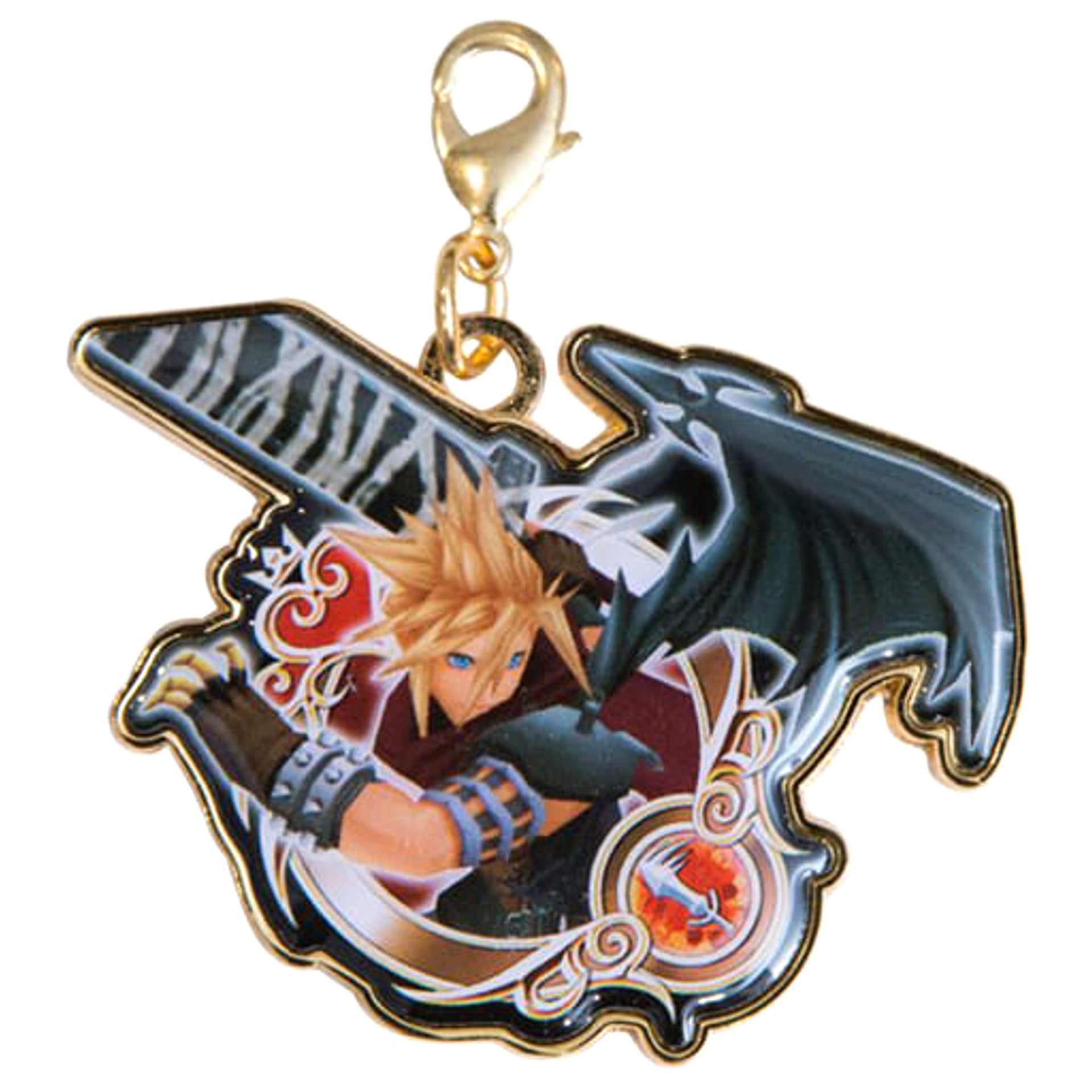 Kingdom Hearts Unchained X Cloud Metal Charm Collection Keychains [USED]