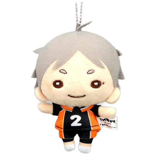 Haikyu!! Koushi Sugawara Nitotan Plush Toy with Ball Chain Keychains [USED]