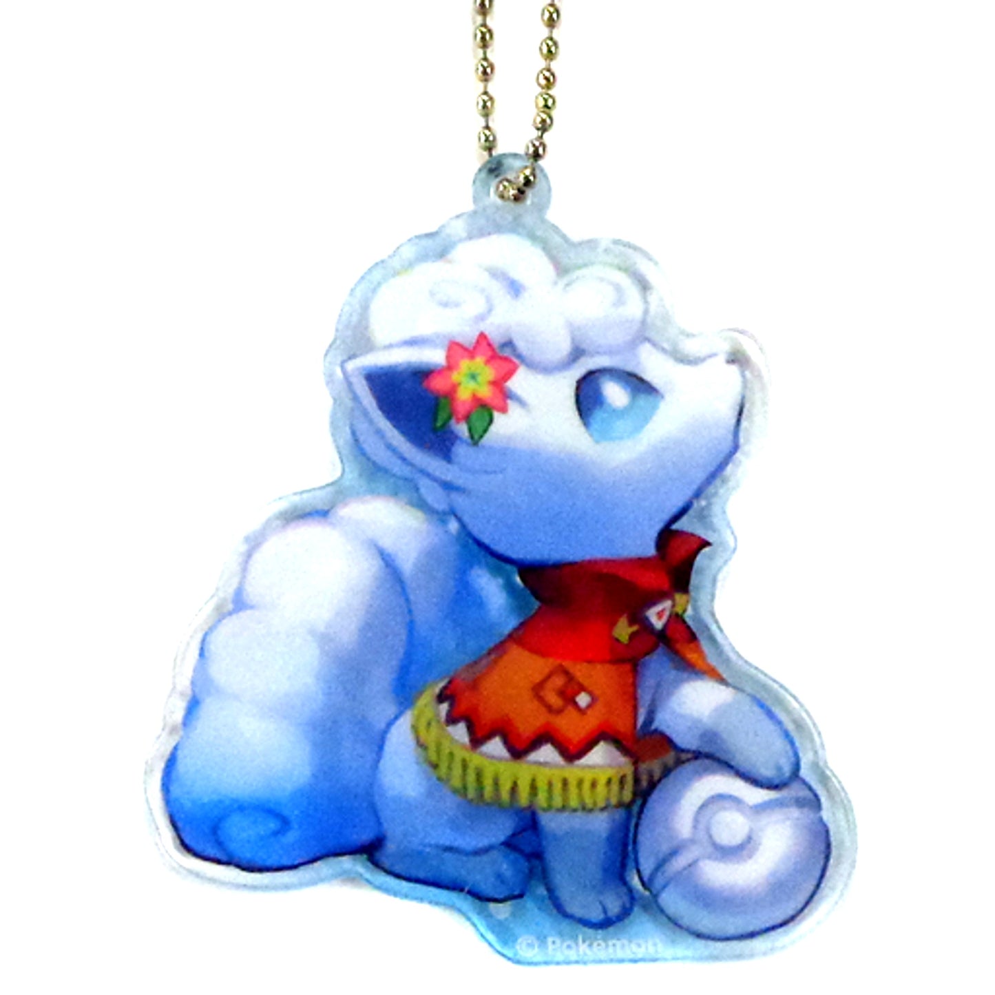 Alolan Vulpix Pokemon Acrylic Keychain Collection Pokemon Center Sapporo R Pokemon Center Limited [USED]