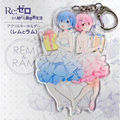 Re:ZERO -Starting Life in Another World- Rem Ram Acrylic Keychain Re: Rem's Birthday Life Starting From Zero 2017 in Akihabara Gamers Main Store Limited Keychains [USED]