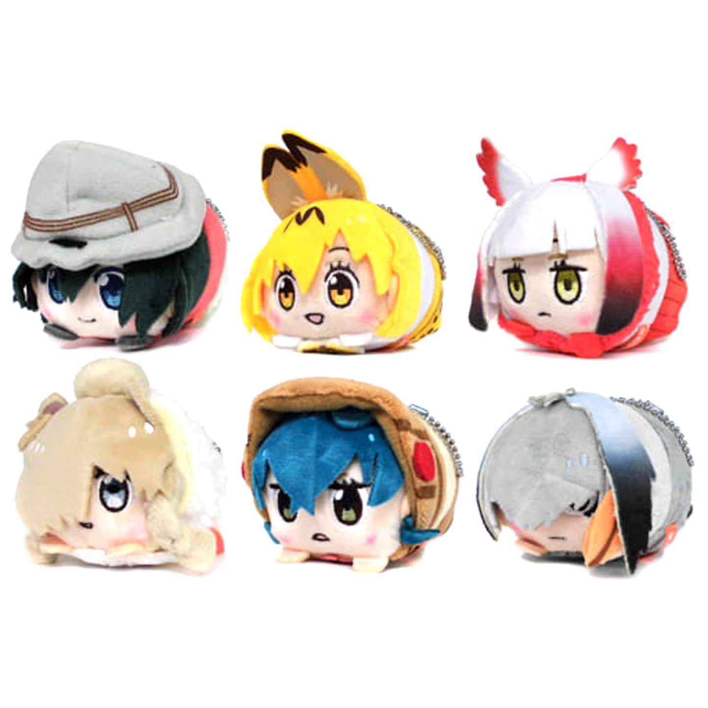 Kaban & Others Kemono Friends All 6 Types Set Mochikororin [USED]