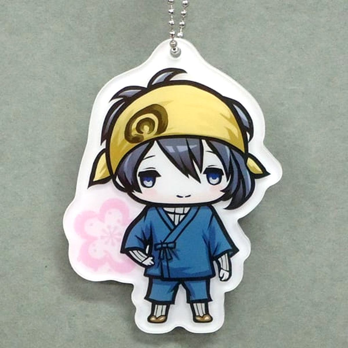 Touken Ranbu: Hanamaru Mikazuki Munechika Minnano Kuji Mochi Puchi Acrylic Keychain Prize G Keychains [USED]