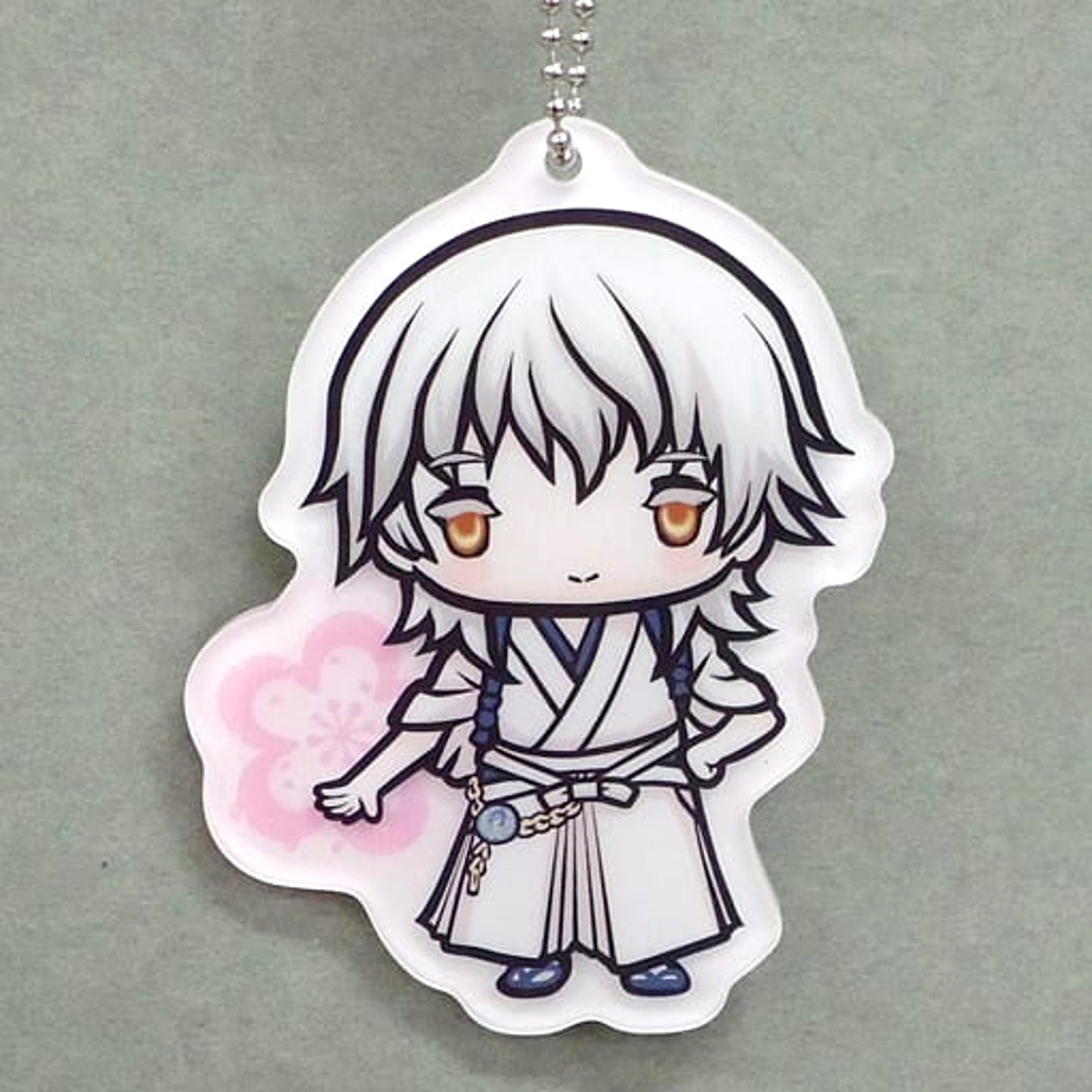 Tsurumaru Kuninaga Touken Ranbu: Hanamaru Minnano Kuji Mochi Puchi Acrylic Keychain Prize G [USED]