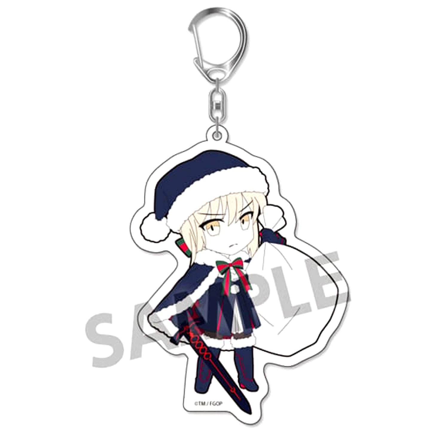 Fate/Grand Order Rider Altria Pendragon Santa Alter Pikuriru! Trading Acrylic Keychain Vol.2 [USED]