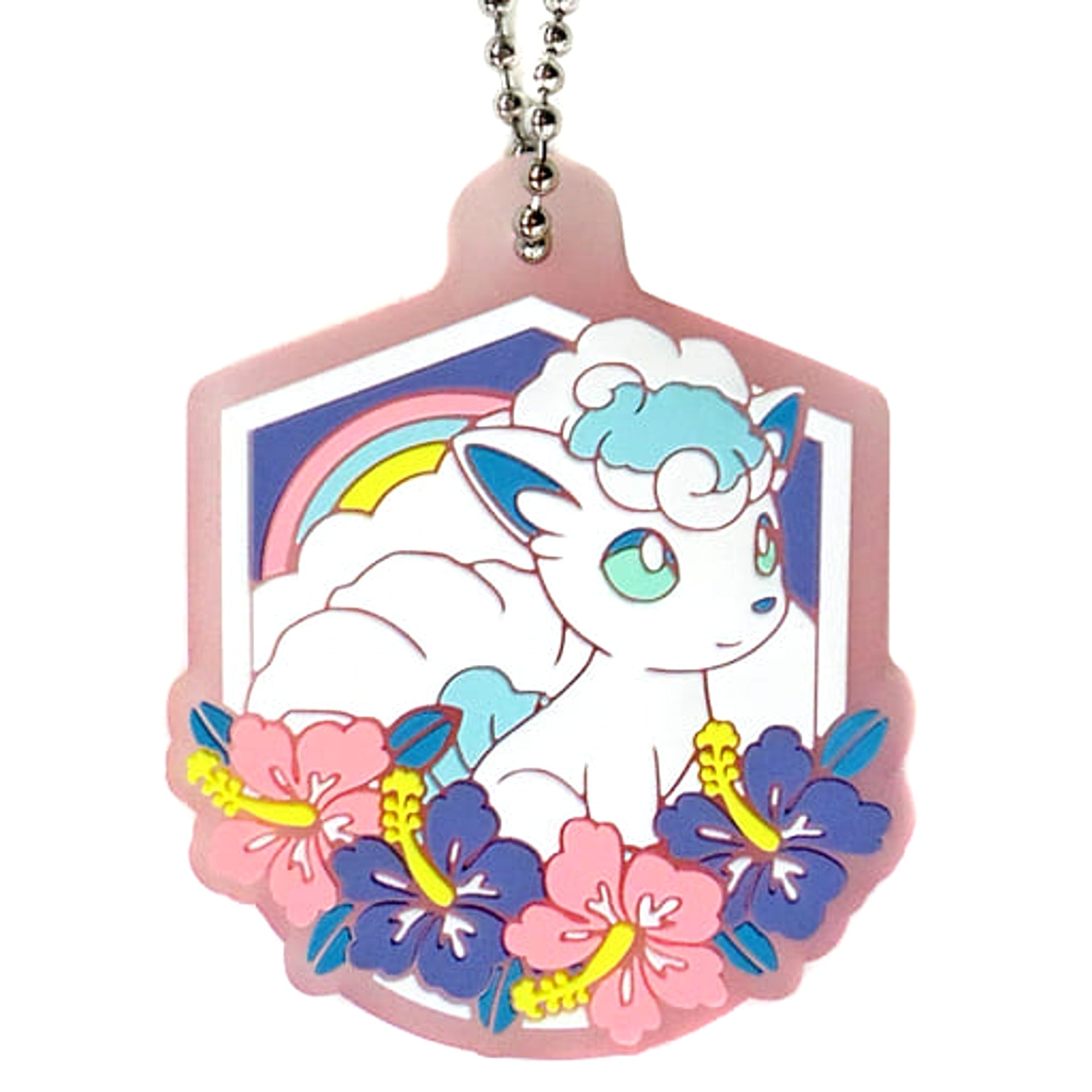 Pokemon Vulpix Ichiban Kuji Pikachu And Friends Happy Beach Time Rubber Collection Prize I Keychains [USED]