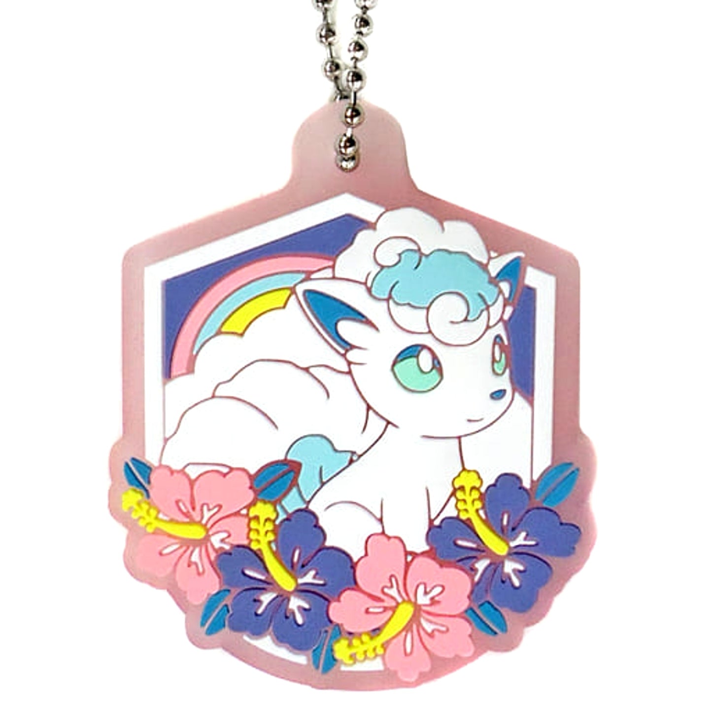 Pokemon Vulpix Ichiban Kuji Pikachu And Friends Happy Beach Time Rubber Collection Prize I Keychains [USED]