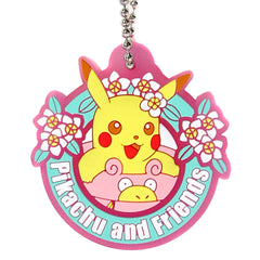 Pokemon Pikachu Ichiban Kuji Pikachu And Friends Happy Beach Time Rubber Collection Prize I Keychains [USED]