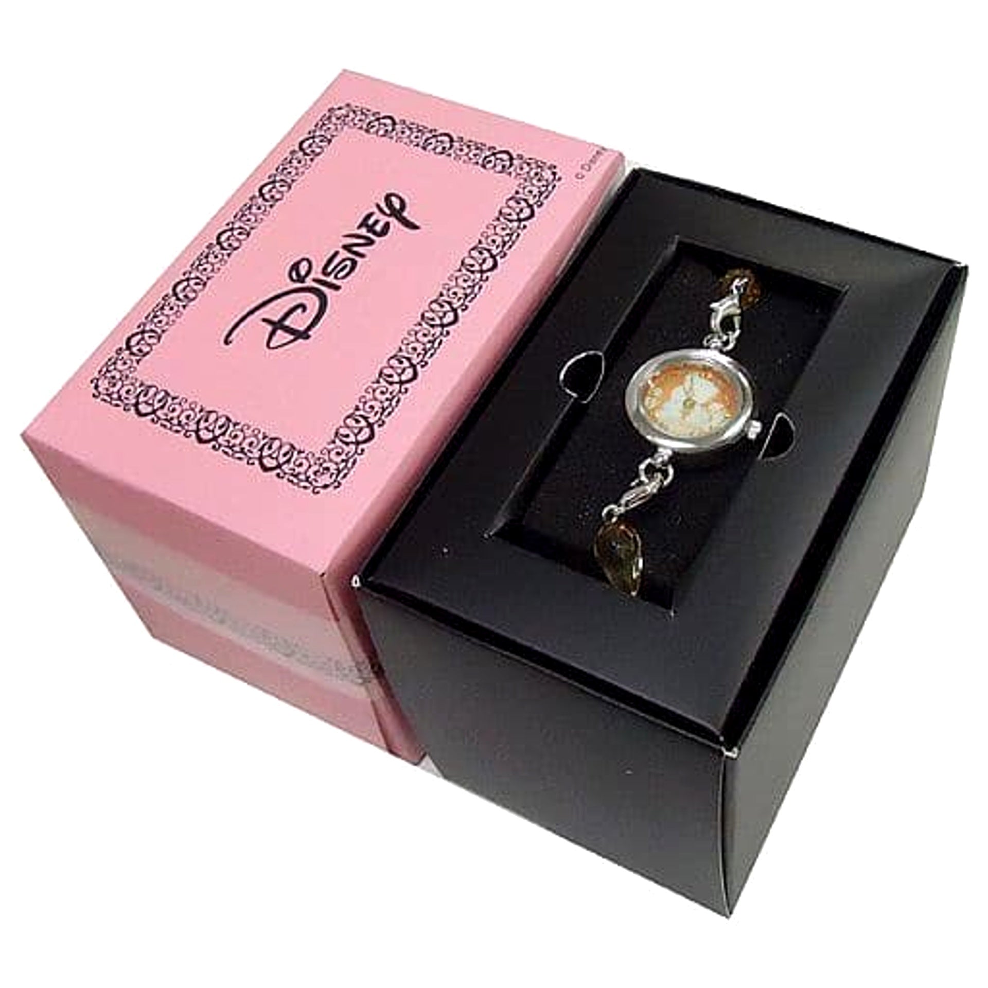 Disney Princess Belle Premium Chain Bracelet Watch with Rhinestones [USED]