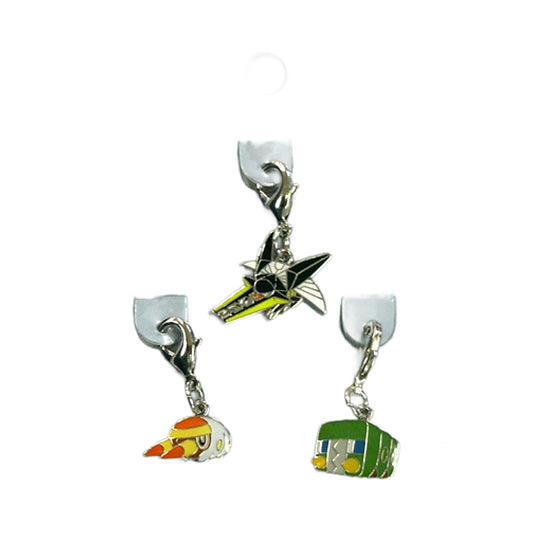Grubbin Charjabug Vikavolt Pokemon National Pokedex Metal Charm Pokemon Center Limited Set of 3 Charm [USED]