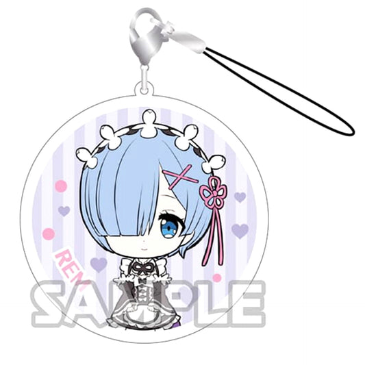 Re:ZERO -Starting Life in Another World- Rem Lap Pillow Rem ga Ippai Acrylic Strap Acrylic Item [USED]