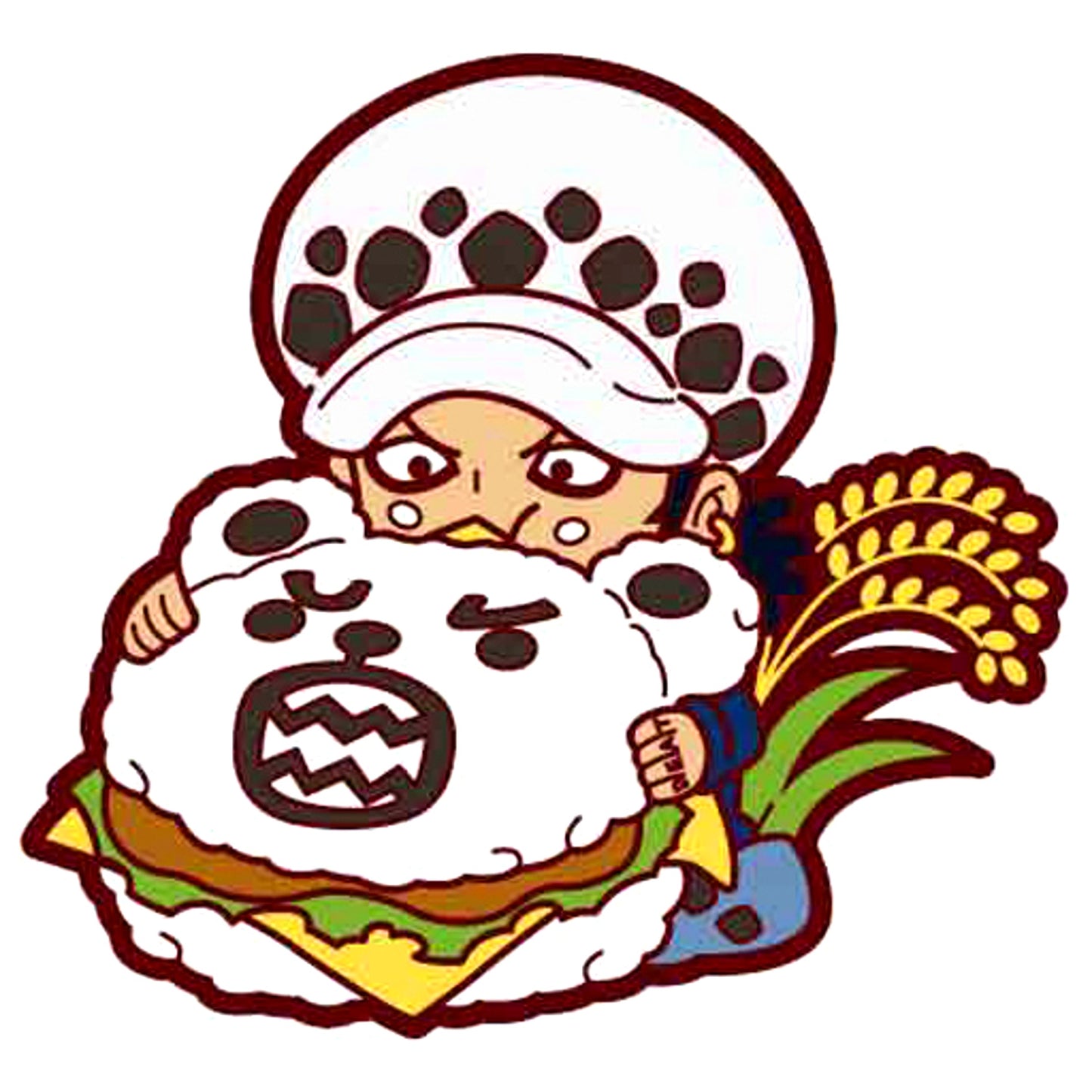Trafalgar Law One Piece Rubber Mascot Mogumogu Sanji's Kitchen Branch [USED]