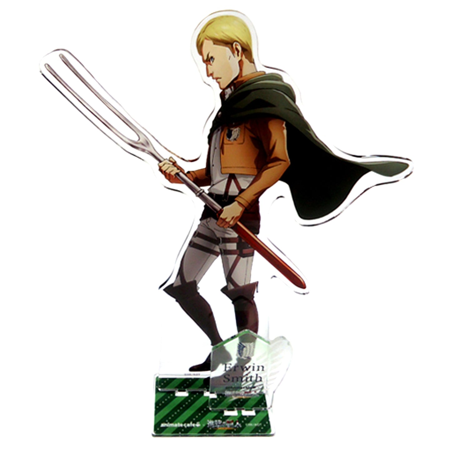 Erwin Smith Attack on Titan Season 2 animate cafe Super Big Acrylic Stand Figure [USED]