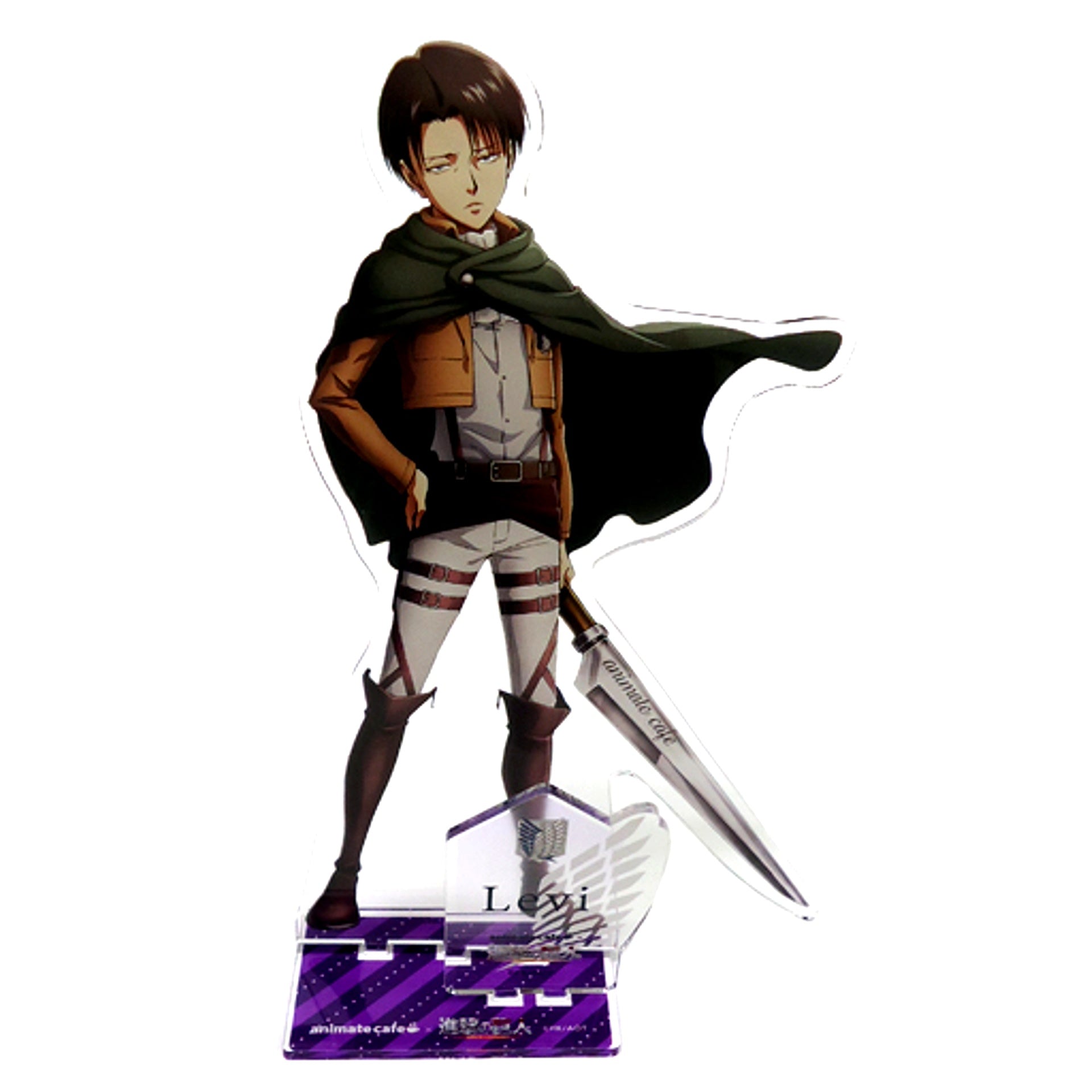 Levi Ackerman Attack on Titan Season 2 Animate Cafe Extra Large Acrylic Stand Figure [USED]
