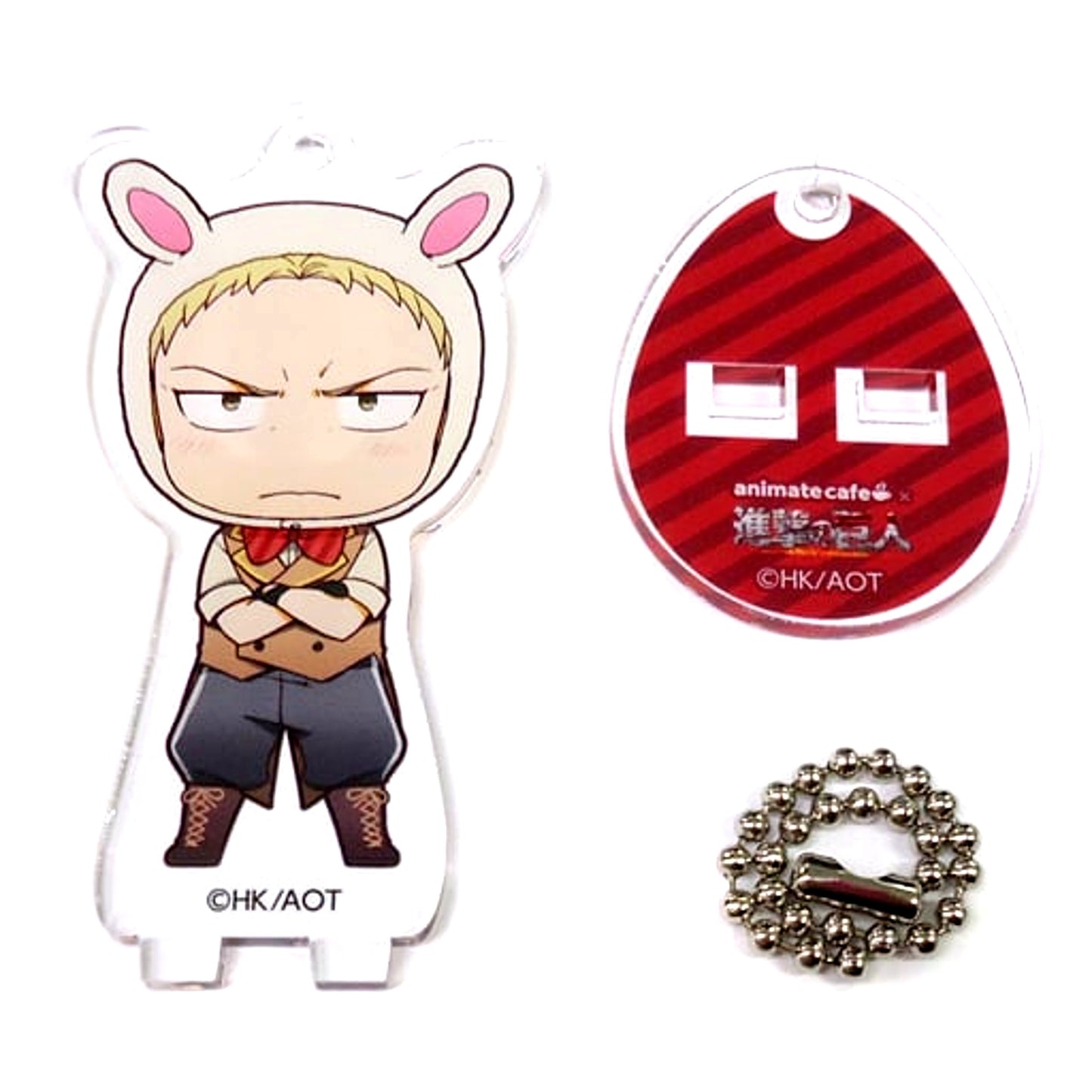 Reiner Braun Attack on Titan Season 2 Trading Acrylic Stand Keychain Easter Ver. Animate Cafe [USED]