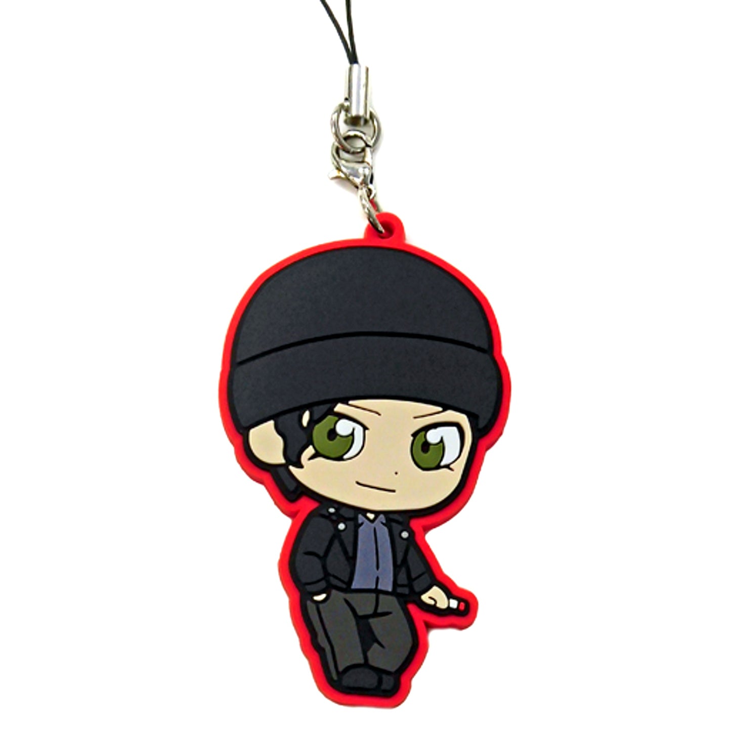 Shuichi Akai C Prize Detective Conan Character Rubber Strap Sega Lucky Kuji Wa collection Sega and User Select [USED]