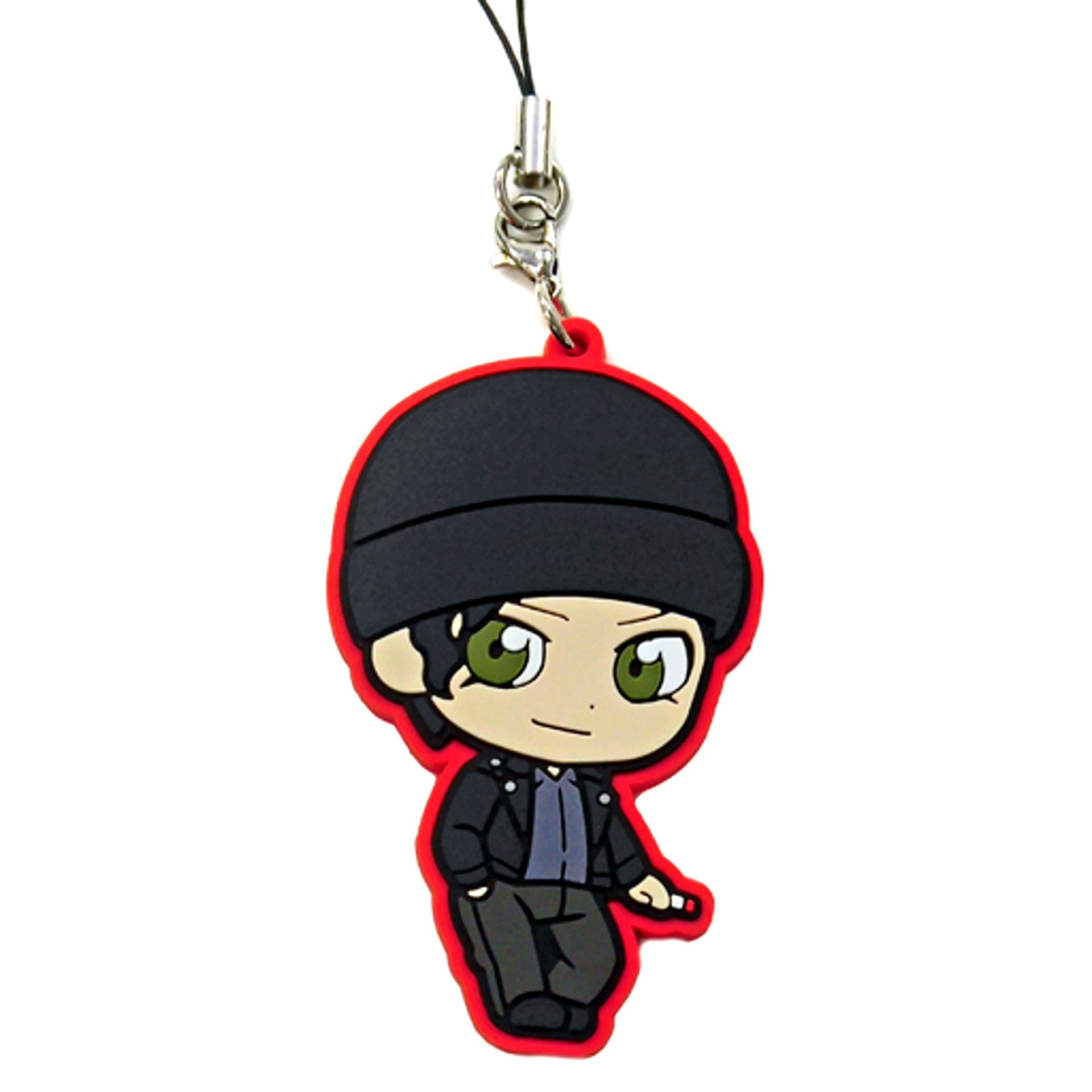 Shuichi Akai C Prize Detective Conan Character Rubber Strap Sega Lucky Kuji Wa collection Sega and User Select [USED]