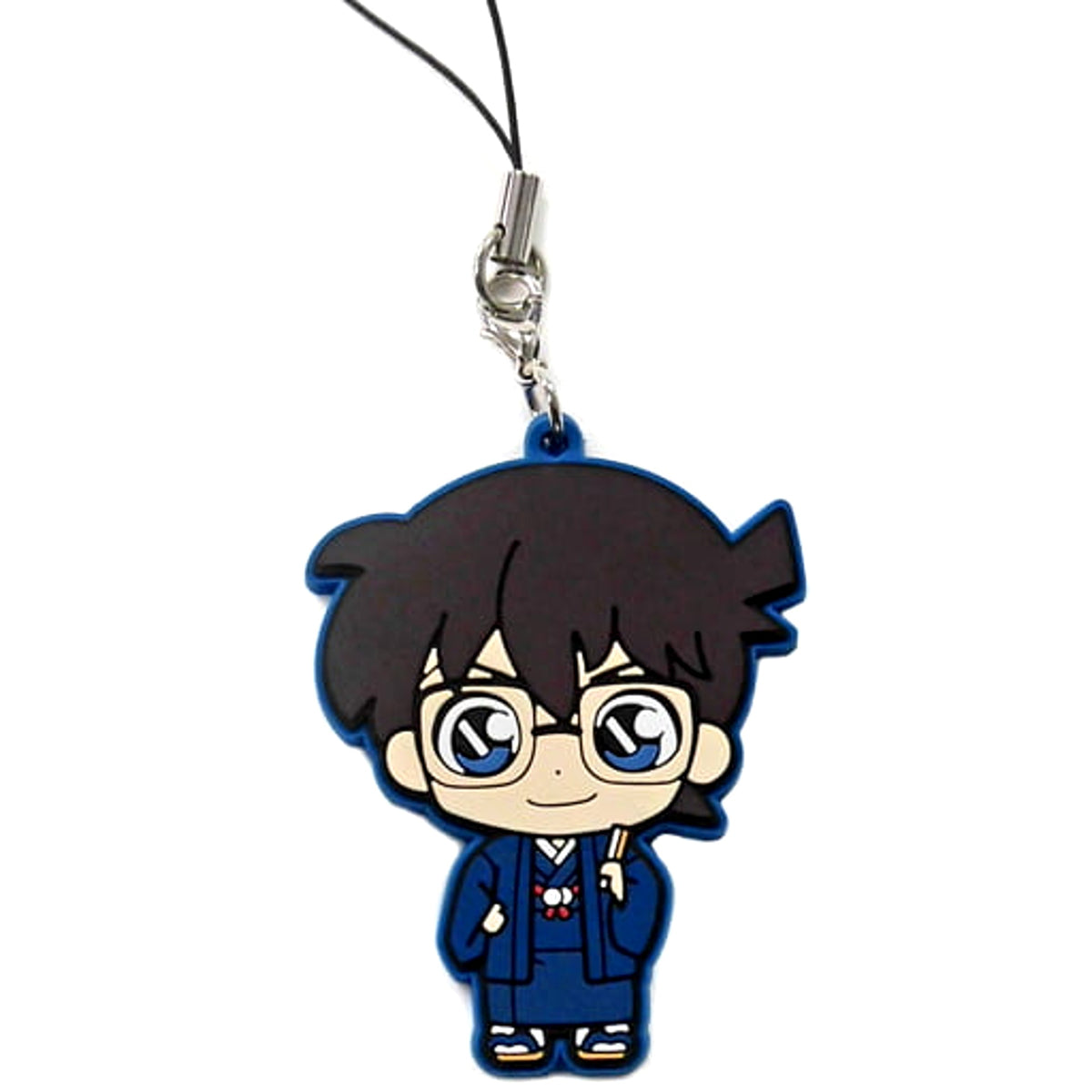 Detective Conan Conan Edogawa Sega Lucky Kuji Wa Collection Kimono Rubber Strap Fifth Prize [USED]