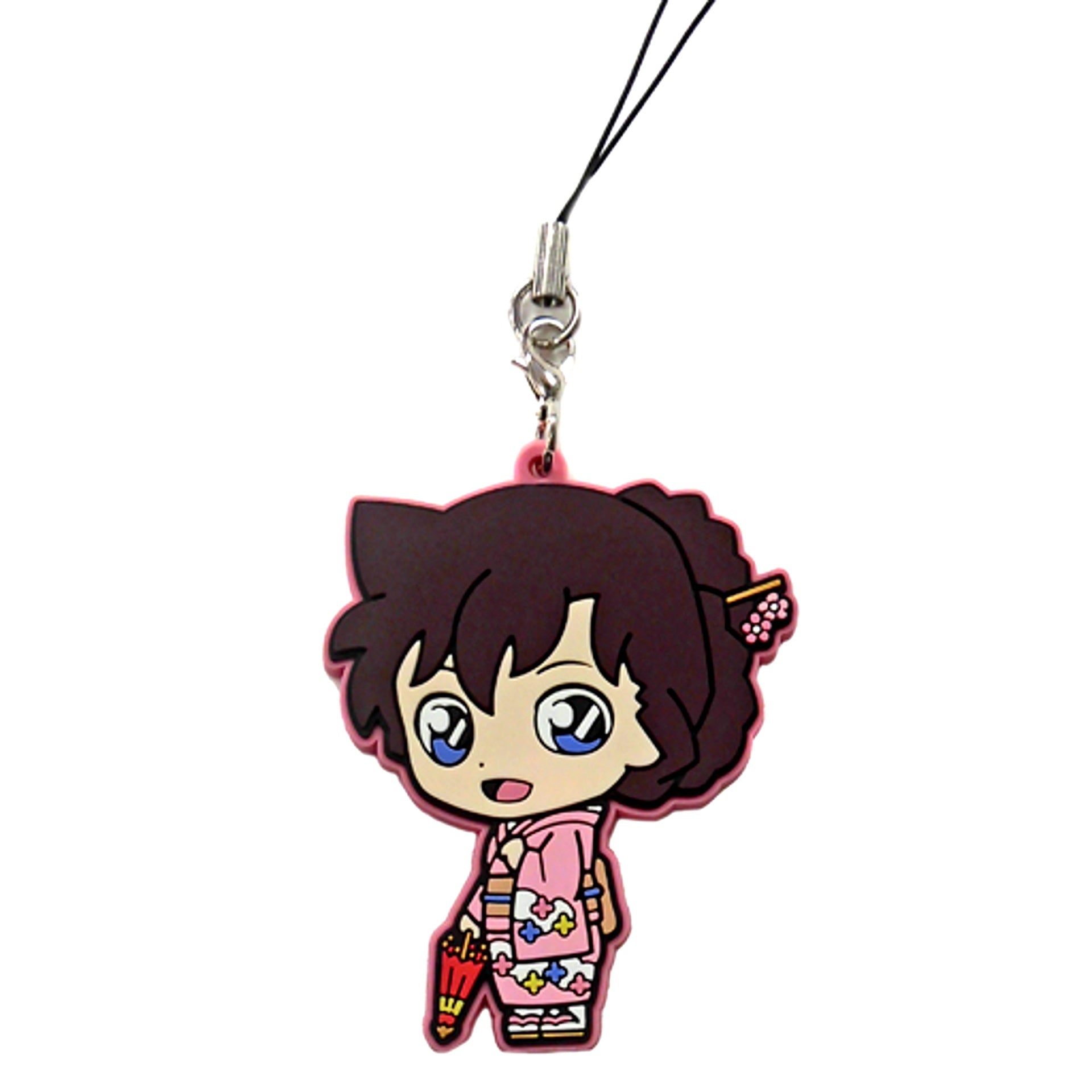 Ran Mouri 5th Prize Detective Conan Kimono Rubber Strap Sega Lucky Kuji Wa collection [USED]