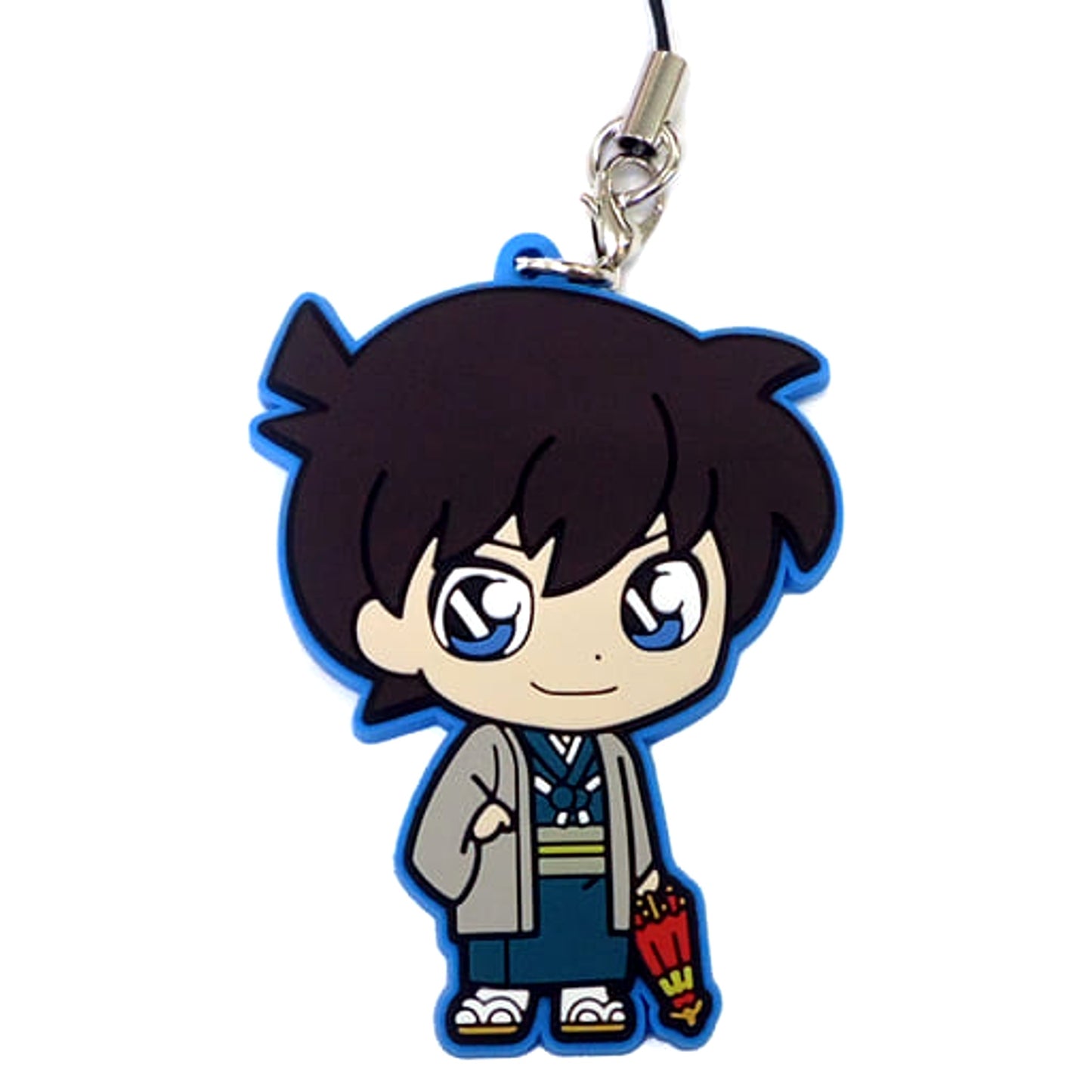 Detective Conan Shinichi Kudo Sega Lucky Kuji Wa Collection Kimono Rubber Strap Fifth Prize [USED]