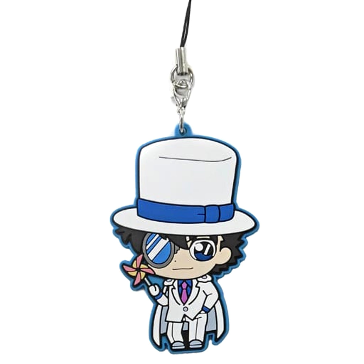 Detective Conan Kid the Phantom Thief Sega Lucky Kuji Wa Collection Kimono Rubber Strap Fifth Prize [USED]