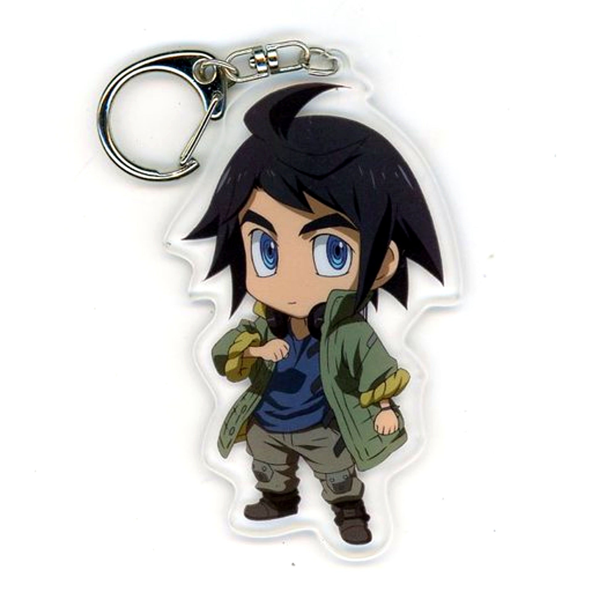 Mikazuki Augus Mobile Suit Gundam Iron-Blooded Orphans Tekkadan Broadcasting Station Rajipuchi Acrylic Keychain [USED]
