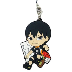 Haikyu!! Tobio Kageyama Ichiban Kuji Connect!! Trajectory to the Nation!! 1st Grade Rubber Strap Kyunchara Illustrations Prize Q Keychains [USED]