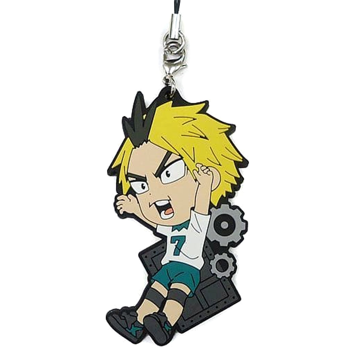 Haikyu!! Kanji Koganegawa Ichiban Kuji Connect!! Trajectory to the Nation!! 1st Grade Rubber Strap Kyunchara Illustrations Prize Q [USED]