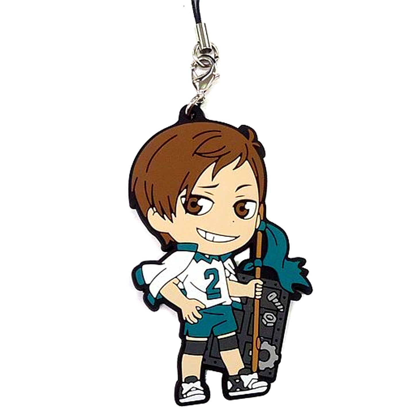 Kenji Futakuchi 2nd Year Rubber Strap R Prize Kyun Chara Illustrations Ichiban Kuji Haikyu Tsunage Zenkoku e no Kiseki [USED]