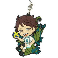 Haikyu!! Toru Oikawa Ichiban Kuji Connect!! Trajectory to the Nation!! 3rd Year Rubber Strap Kyunchara Illustrations Prize S Keychains [USED]