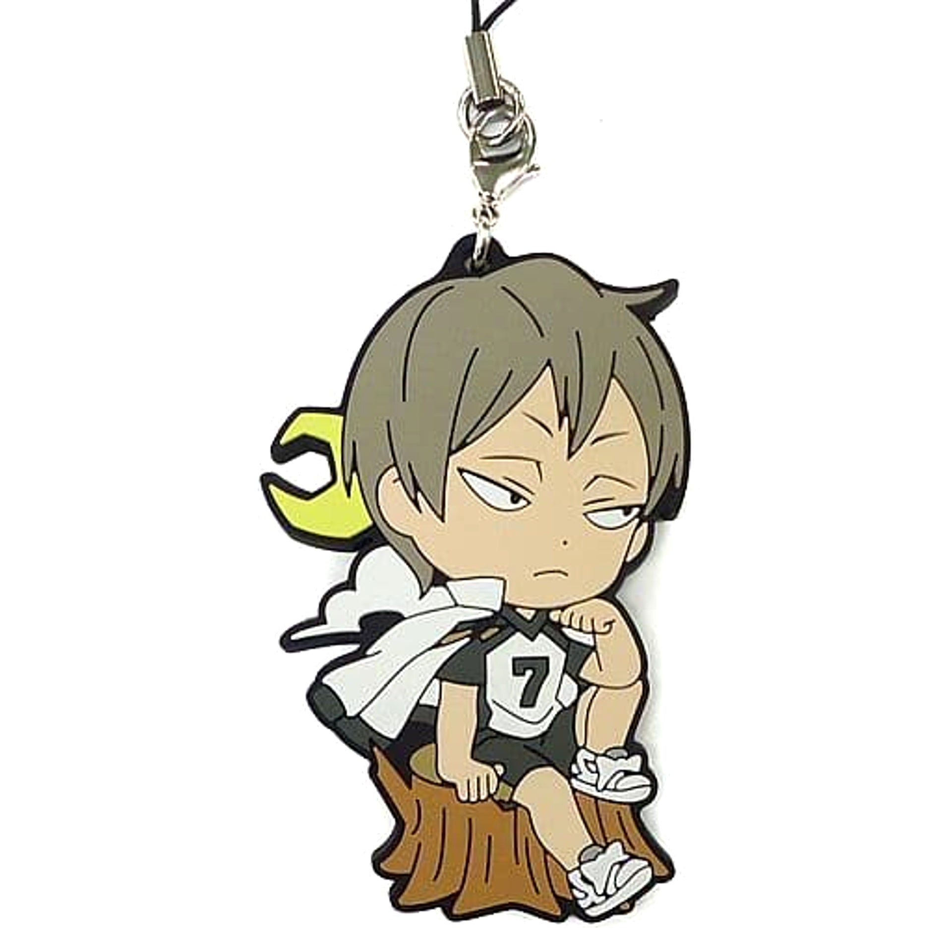 Haikyu!! Akinori Konoha Ichiban Kuji Connect!! Trajectory to the Nation!! 3rd Year Rubber Strap Kyunchara Illustrations Prize S Keychains [USED]